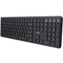 Trust Teclado Inalámbrico Vaiya Multidispositivo Compacto Tamaño Completo, Bluetooth y 2.4GHz, Batería de Larga Duración, Compatible con Windows, macOS, iOS, Android, Chrome OS